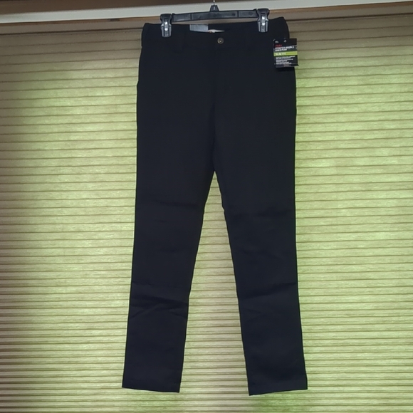 NWT Dickies Black Stretch Double Knee Pant - Slim Fit - Size 2R - Picture 7 of 13